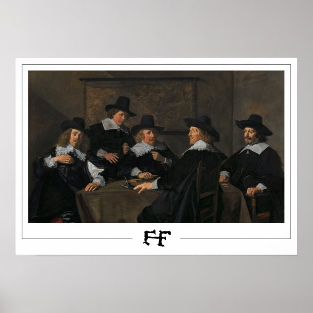 Poster Frans Hals Cartaz de Arte Zedign #66 (Frente)