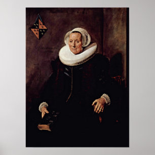 Poster Frans Hals - esposa de Pieter Jacobsz