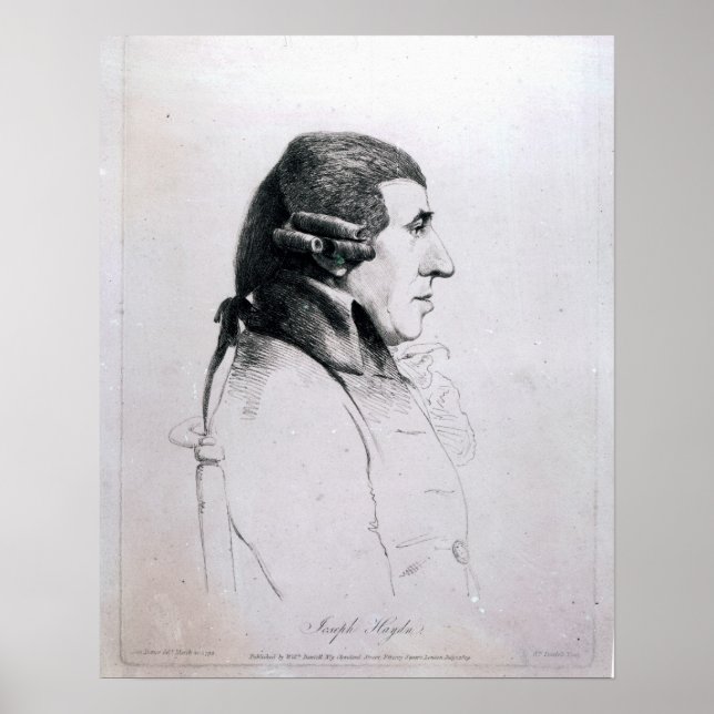 Póster Franz Joseph Haydn, 1809 (Frente)