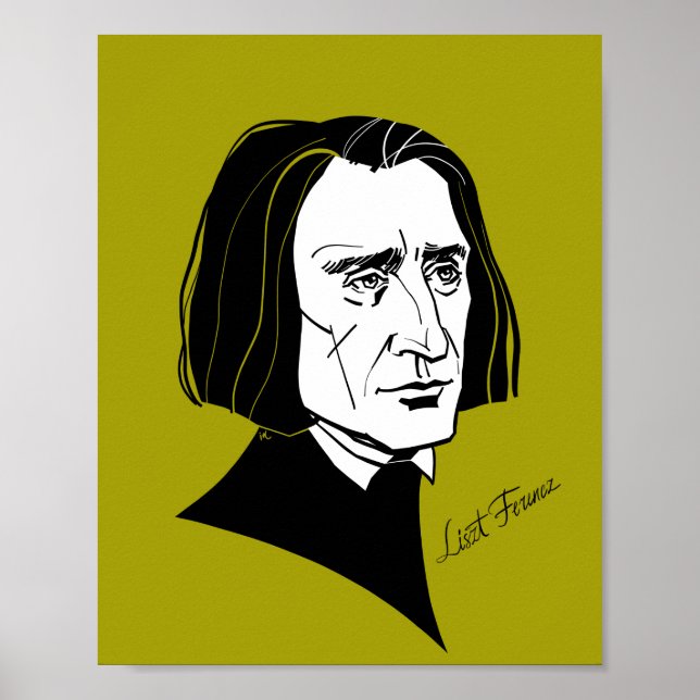 Poster Franz Liszt (Frente)