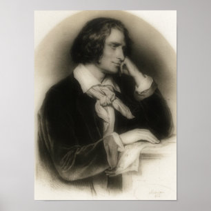 Póster Franz Liszt novo - retrato