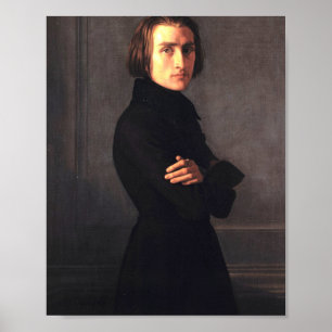 Poster Franz Liszt Portrait