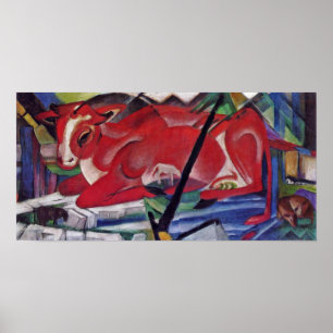 Póster Franz Marc - A vaca mundial