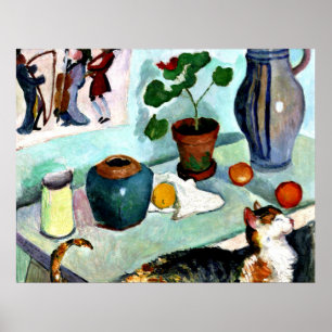 Poster Franz Marc - A Vida Estática com Cat