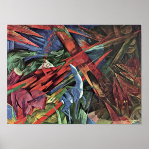 Poster Franz Marc - destinos animais