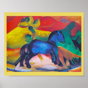 Poster Franz Marc, O Pônei Azul, Arte  