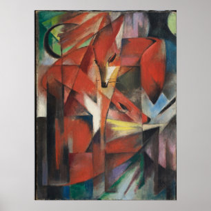 Poster Franz Marc - Raposa, 1913