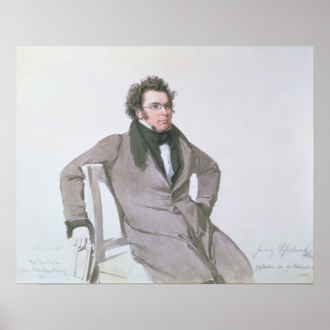 Póster Franz Schubert , 1825 (Frente)