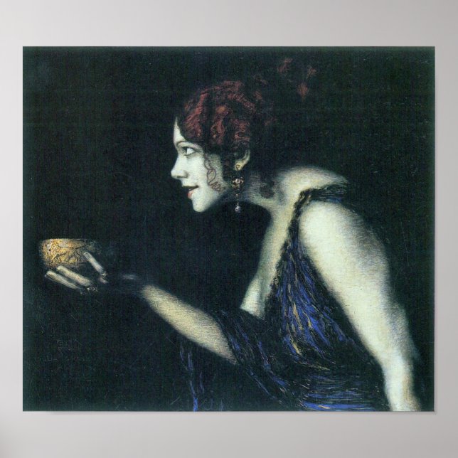 Poster Franz von Stuck - Tilla Durieux como Circe (Frente)