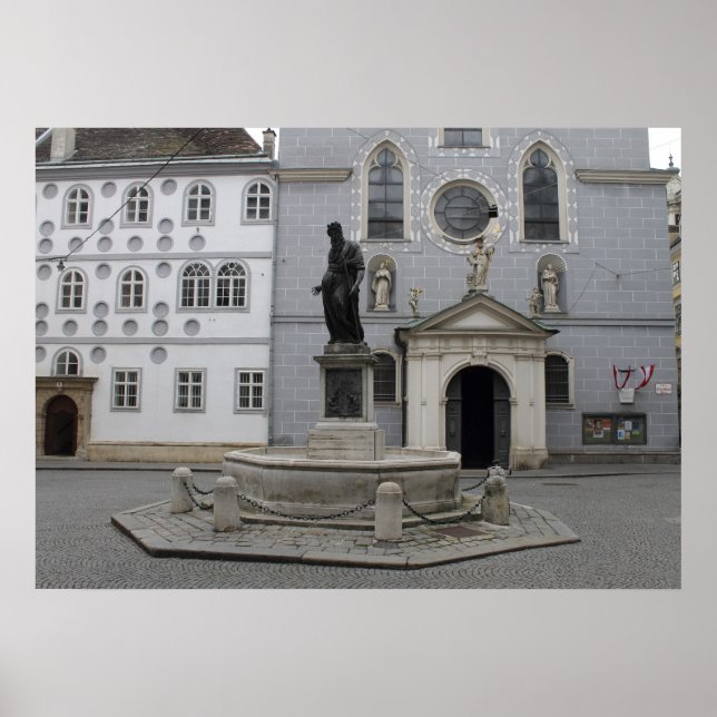 Poster Franziskanerplatz Viena Áustria (Frente)