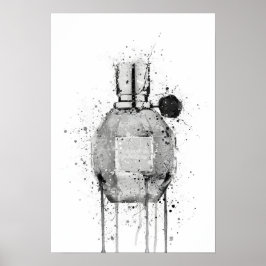 Poster Frasco de Fragrância de Natal 'Miss Mauve'