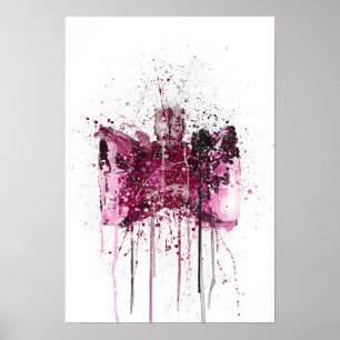 Poster Frasco de Fragrância de Presente de Natal 'Arco'