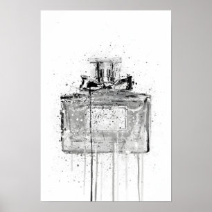 Poster Frasco de Fragrância de Presente de Natal 'Candy F