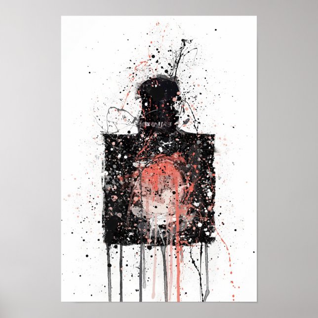 Poster Frasco de Fragrância de Presente de Natal 'Ouro Eg (Frente)