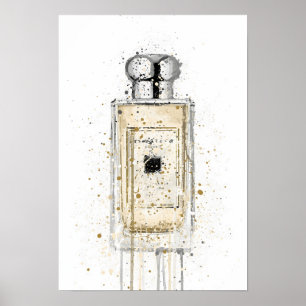 Poster Frasco de Fragrância de Presente de Natal 'Pale Go