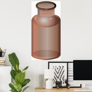 Poster Frasco de vidro Vase