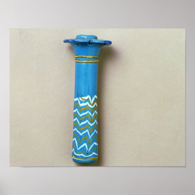 Poster Frasco kohl da coluna de palma de Amarna (Frente)