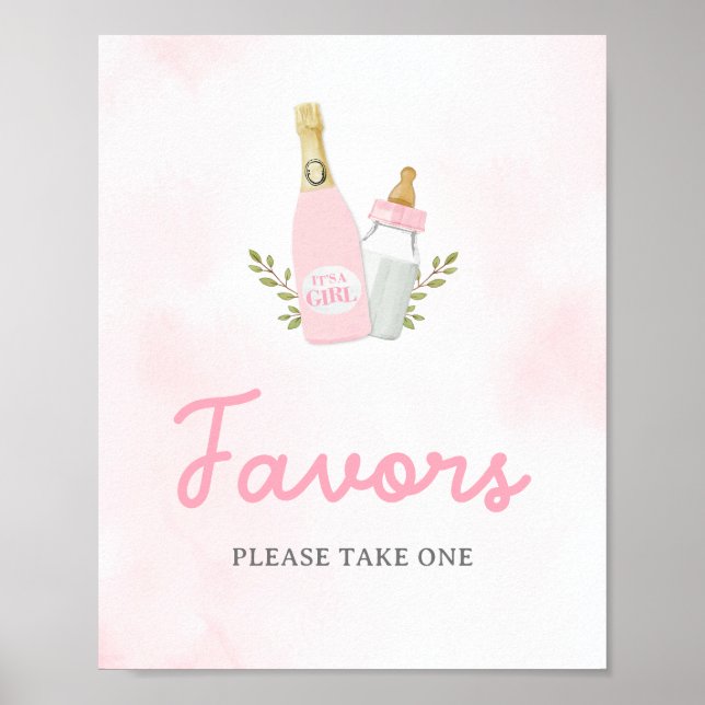 Poster Frascos Poppin Favoritos Chá de fraldas (Frente)