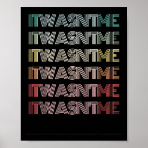 Poster Frase Retro Engraçada Era Eu Palavras Humor Groovy