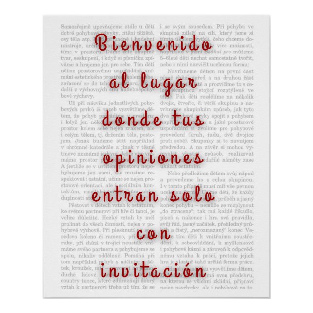 Póster Frase Sarcástica con Tipografía Moderna  (Frente)