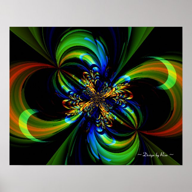 Poster Fratura de Fluxo Pintado (Frente)