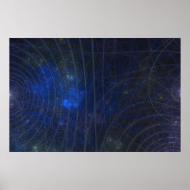 Póster fratura do mapa azul