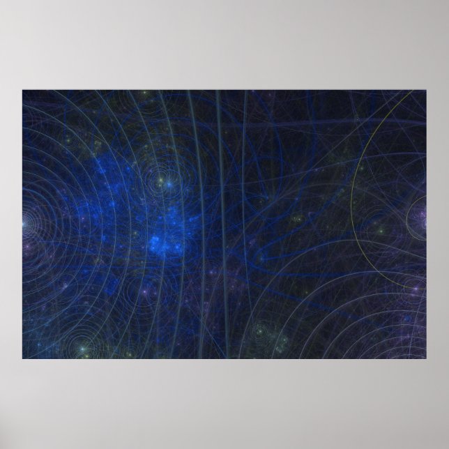 Póster fratura do mapa azul (Frente)