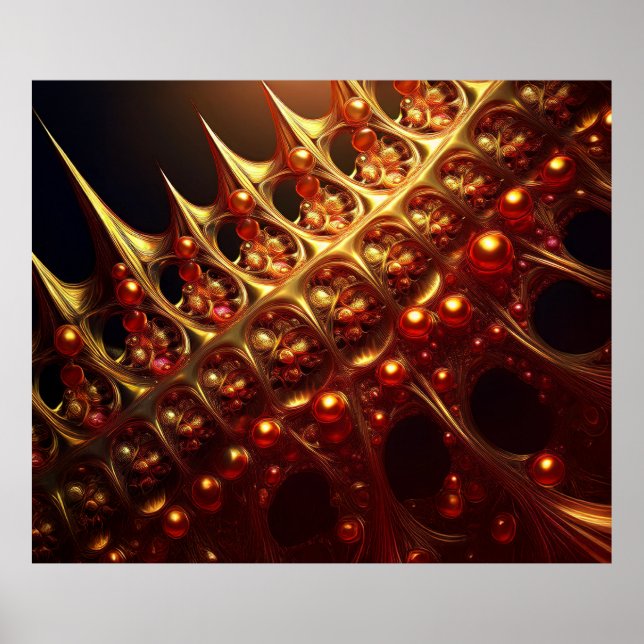 Poster Fratura Sharp ouro Razor (Frente)