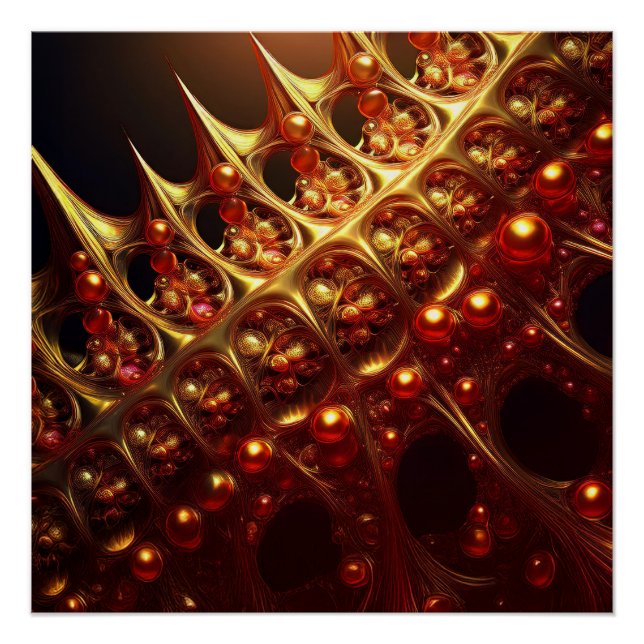 Póster Fratura Sharp ouro Razor (Frente)