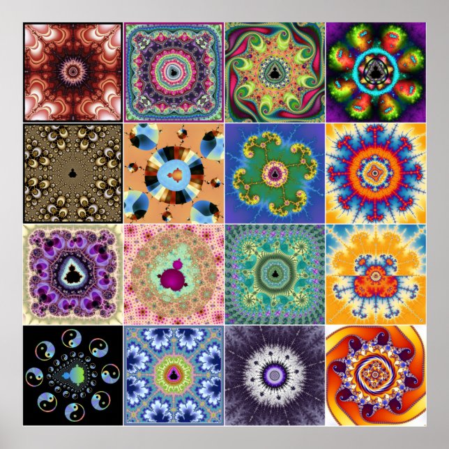 Poster Fraturas de Mandelbrot (Frente)