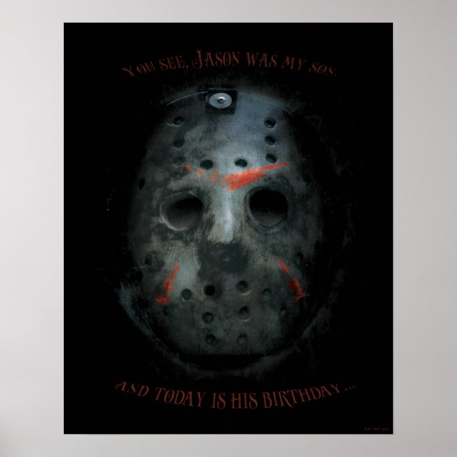 Poster Freddy vs Jason | Cotação Jason Mask (Frente)