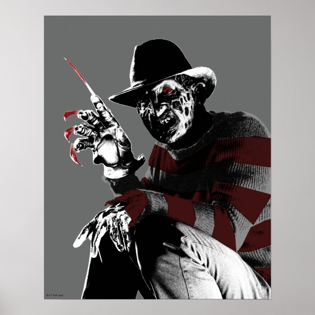 Poster Freddy vs Jason | Freddy Ver Vermelho (Frente)