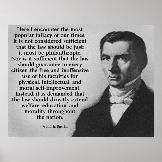 Póster Frederic Bastiat A Lei (Frente)