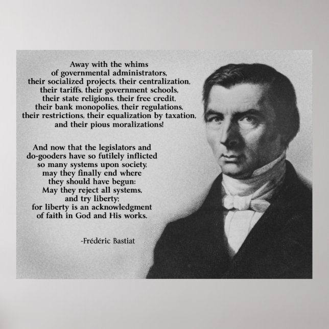 Poster Frederic Bastiat Tente Liberdade (Frente)