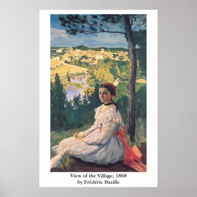 Póster Frédéric Bazille é a visão da vila (Frente)
