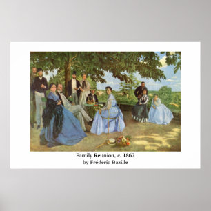 Póster Frédéric Bazille's Family Reunion
