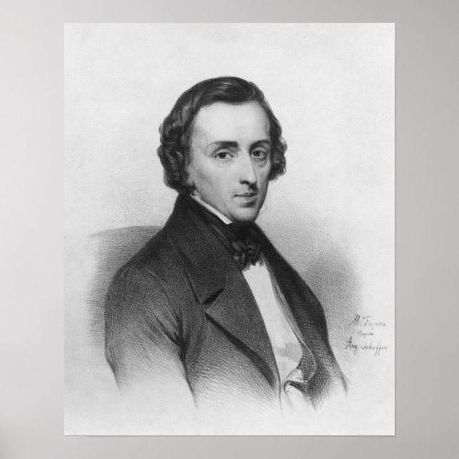 Póster Frederic Chopin, depois de Ary Scheffer (Frente)