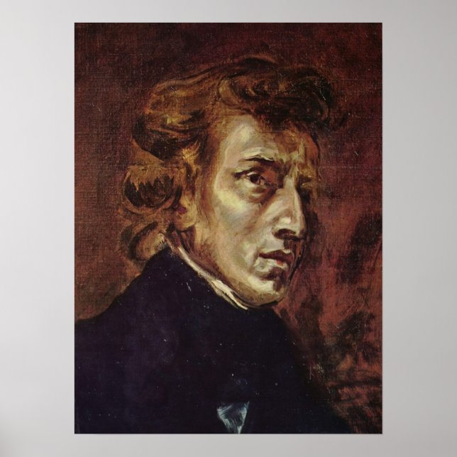 Poster Frédéric Chopin Portrait (Frente)