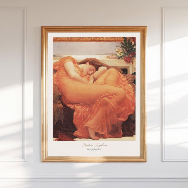 Poster Frederic Lorde Leighton Flaming June Painting Art (Criador carregado)
