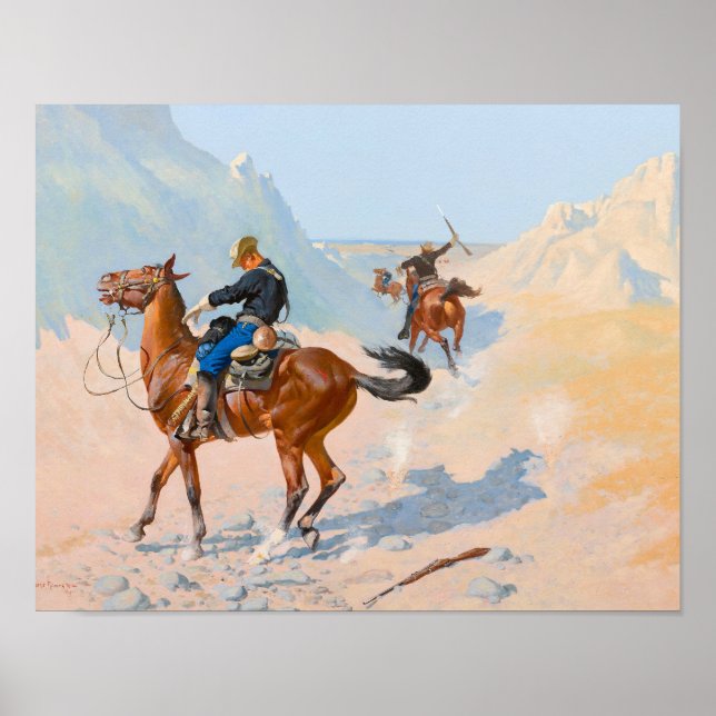 Poster Frederic Remington - A Guarda Avançada, ou A Mil (Frente)