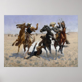 Poster Frederic Remington / Ajudando um camarada