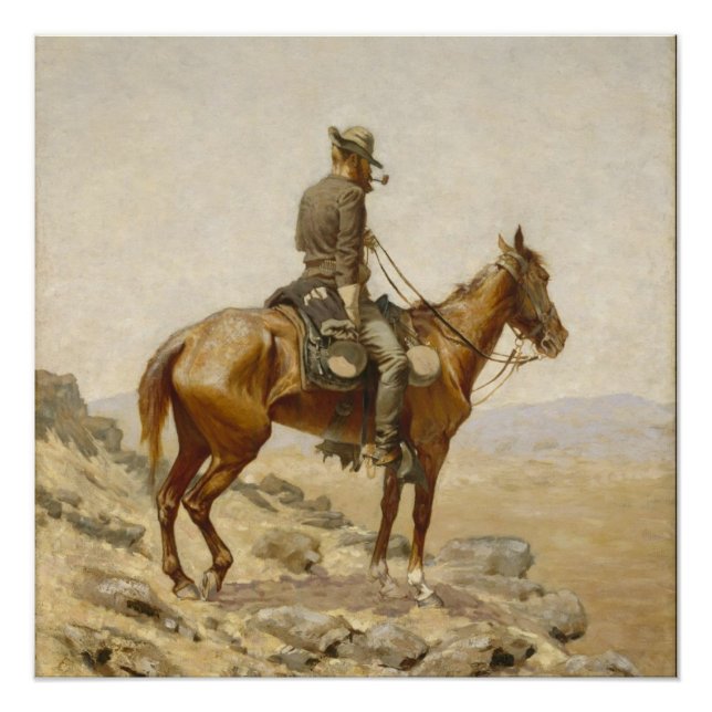 Póster Frederic Remington - O Vigia (Frente)