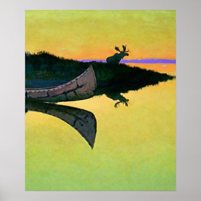 Poster Frederic Remington Western Art "Chegando À Chamada (Frente)