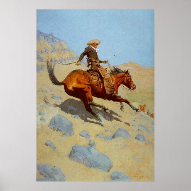 Poster Frederic Remington's The Cowboy (1902) (Frente)