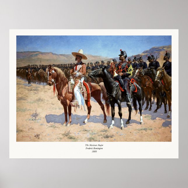 Poster Frederic Remington's The Mexico Major (1889) (Frente)