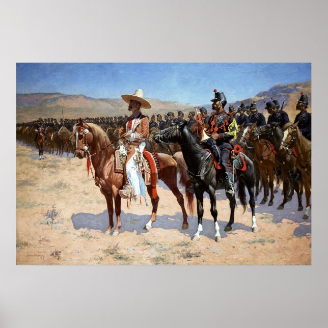Póster Frederic Remington's The Mexico Major (1889) (Frente)