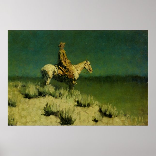 Póster Frederic Remington's The Night Herder (cerca de 19 (Frente)