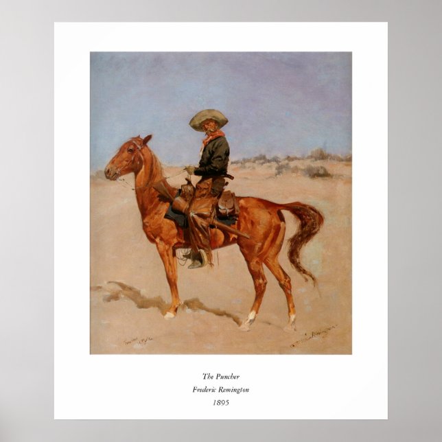 Poster Frederic Remington's The Puncher (1895) (Frente)