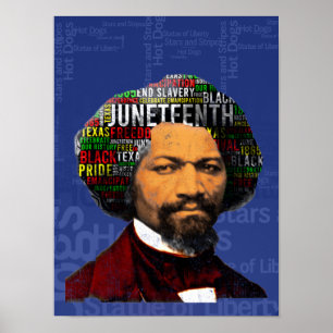 Poster Frederick Douglass c1860s, Décima Nuvem Word