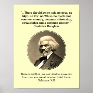 Poster FREDERICK DOUGLASS   Sem Rich sem CREAM Personaliz